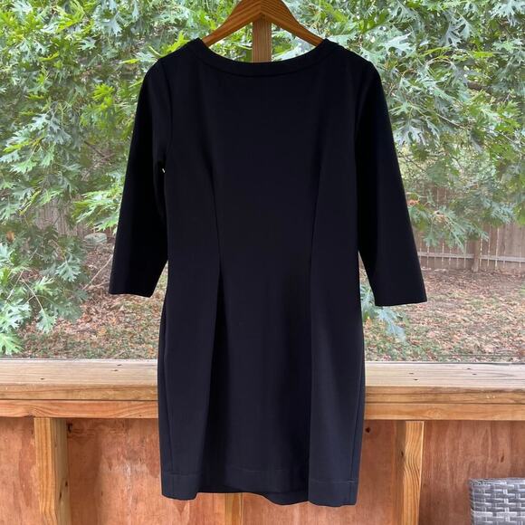 Shoshanna Black Scoop Neck Sheath Dress With Pockets Size S - Picture 2 of 8